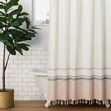 Engineered Ombre Border Shower Curtain Copper Gray Hearth Hand With Magnolia Ombre Shower Curtain Pink Shower Curtains Boho Shower Curtain