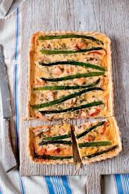 Salmon And Asparagus Tart Recipe Delicious Magazine Asparagus Tart Recipes Asparagus Tart Quiche Recipes