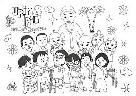 Heee… jangan taktau owner blog jiwarosak.com nie. Mari Mewarna Gambar Upin Ipin Gambar Mewarna