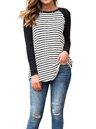 Black And White Striped Tunic Tops Adreamly Women S White And Black Striped Long Sleeve Base Https Www Amazon Com Dp B076z8jjxy Ref Cm Sw Shirt Tunic Top Casual Stripes Tunic Tops