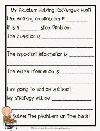 Math Problem Solving Scavenger Hunt Math Problem Solving Problem Solving Real Life Math