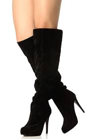 Knee High Heel Boots The Sexiest Ways To Wear Them Careyfashion Com In 2020 Boots Leather Thigh High Boots High Heel Boots