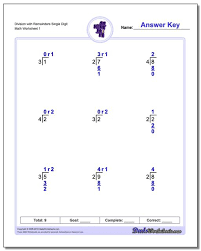 Long Division Worksheets