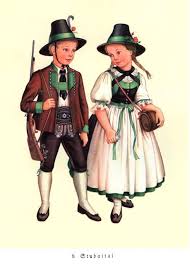 Folkcostume Embroidery Costumes Of Tyrol German Traditional Dress Costumes Tyrol