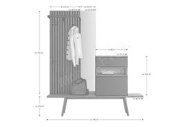 Attraktives kabinett 30 cm tief atemberaubendes buchenkabinett. Garderobe Fox In Eiche Canyon Cosmos Schwarz Von Sudbrock Mobel Letz Ihr Online Shop