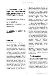 We did not find results for: Pdf A Comparative Study Of Credit Card Fraud Detection Using Machine Learning For United Kingdom Dataset Journal Of Computer Science Ijcsis Academia Edu