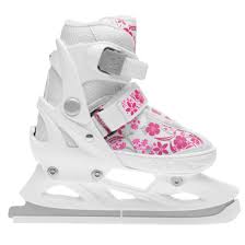 Details About Roces Girls Jockey Ice Skates Junior Classic Lightweight Spikes Hook And Loop