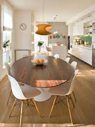 Gorgeous Mid Century Modern Kitchen Featuring The Eiffel Dining Chair Midcentury Modern Dining Table Mid Century Modern Dining Room Modern Dining Table