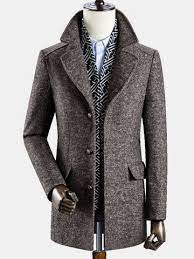 Home 2 Online Store Casual Trench Coat Business Casual Men Mens Winter Coat