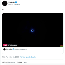 The announcement that servers are being taken down came at 5:55 pm pt / 8:55 pm et via a post on the fortnite twitter page. Fortnite Is Down After Game Disappears Into Virtual Black Hole