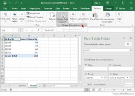 Changer Source Pivot Table Excel Tutorials Excel Formula Computer Basics