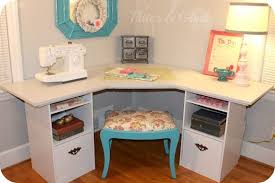 My Repurposed Life Craft Room Desk Craft Room Tables Diy Corner Desk
