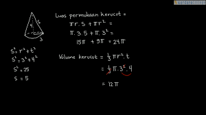 Check spelling or type a new query. Pelajaran Soal Rumus Kerucut Wardaya College