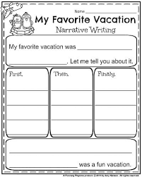 1st Grade Worksheets For January Narrative Writing Lessons Writing Prompts For Kids 1st Grade Writing Prompts