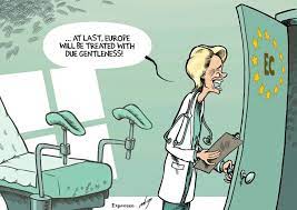 Ursula von der leyen's rise in german politics has been meteoric. Gynaeurology Cartoon Movement