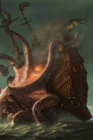 Creatures In Norse Mythology Kraken Sea Monster Sea Monsters Sea Monster Art
