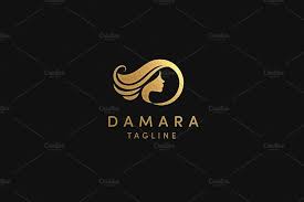 Damara Logo Template Logo Templates Hair Logo Logotype Design