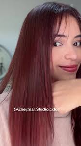 #hairtok #hairstyle #haircut #hairdresser #castañocaoba #rojizo #cherryhair