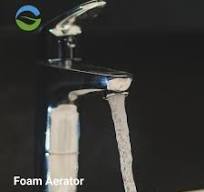 Foam flow aerator for taps to save water