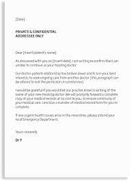 Sample letter for closing your medical practice (type in physician's letterhead) (date) dear. Ending The Doctor Patient Relationship Template Letter Mda National