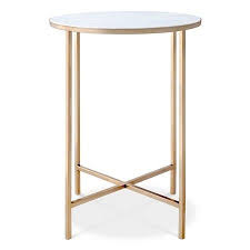 Marlton End Table Gold Threshold Marble End Tables Marble Side Tables Gold Side Table