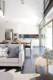 Living Open Plan Kitchen White Grey Mar15 Open Plan Kitchen Living Room Open Plan Kitchen Dining Living Open Concept Kitchen Living Room