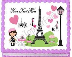 Party in paris birthday supply pack! Paris Cake Topper Etsy