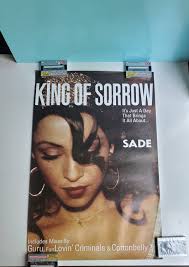 Vintage Sade Poster King of Sorrow Poster 2000 Lovers Rock Album Single  30x20" Wide