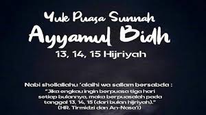 Puasa ini berlangsung selama tiga hari di tanggal 13, 14, dan 15 pada setiap bulan qamariyyah atau kalender hijriyah. Dimulai Besok 7 April 2020 Berikut Bacaan Niat Dan Keutamaan Puasa Sunnah Ayyamul Bidh Tribun Kaltim