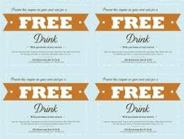 Customize Free Food Coupon Template Free Drink Ticket Free Food Coupons Coupon Template Free Coupon Template