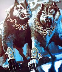 Geri Freki Norse Myth Two Wolves That Accompany Odin In The Hunt Odin Norse Mythology Norse Myth Celtic Deities