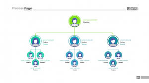 Organizational Chart Slide Template Vector Free Download