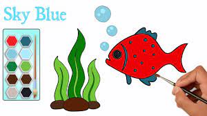 Maybe you would like to learn more about one of these? Draw A Fish With Under Water Plant Drawing And Coloring A Fish Mhp Learning School Youtube
