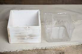 Raised bottom and unique multi drainage holes and slits for optimum aeration of the root zone. Whitewashed Wood Square Planter Box 6x6 Save On Crafts