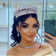 SWEETV Corona De Tiara Para Mujer, Tiara De Boda Para Novia