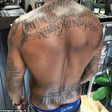 Чемпионка ufc в женском легчайшем весе. Ashley Young Sticks To His Summer Tradition By Getting Full Back Tattoo Daily Mail Online