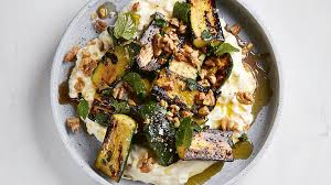 Slice zucchini into about ¼ to ½ slices, onions into thin rings, slice garlic cloves and cut pepper into strands. Marinated Zucchini With Walnuts And Stracciatella Easy Veg Recipes Sbs Food
