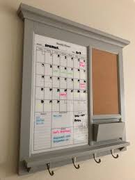 Framed Kitchen Or Office Dry Erase White Calendar With Etsy Dry Erase Calendar Dry Erase Wall Organization