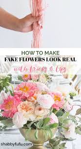 Had it with finicky plants? Fake Flower Arrangements Make Them Look Real Diy In 2020 Fake Flower Arrangements Fake Flower Centerpieces Flower Arrangements Diy