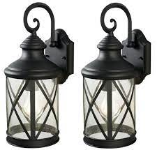 Click to add item american custom lighting® 10 x 10 rust wall sconce with clear cast guard. Patriot Lighting Sonoma Outdoor Wall Light 2 Pk At Menards
