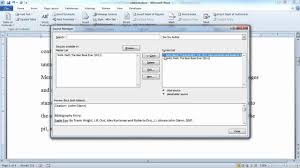 Microsoft Word 2010 Citations Bibliographies And Cross References Microsoft Word 2010 Literacy Programs Book Editing
