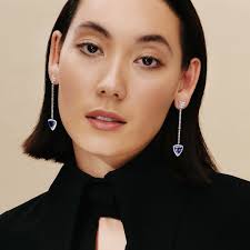 Skyhigh 18k White Gold Tanzanite & Diamond Earrings