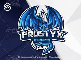 Frostyx Logo Esport Mascot Team Sport Game Logo Dragon Mascot Game Logo