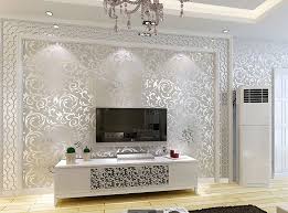 Go futuristic, with colourful clocks that shine metallic. 140 Wall Paper Ideas Wallpaper Living Room Wallpaper Bedroom Damask Wallpaper