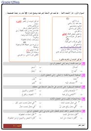 اللغة العربية نموذج امتحان اختيار من متعدد للصف الثاني عشر ملفاتي