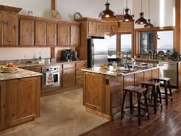 Kitchen Of Lindal Home In Colorado Stained Kitchen Cabinets Lindal Homes Kitchen Flooring