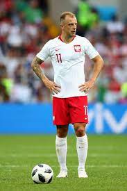 West bromwich albion/ poland #turbogrosik współpraca reklamowa kontakt@iprimesport.com. Kamil Grosicki Of Poland Prepares To Take A Free Kick During The 2018 Fifa World Cup Russia Group H Match Crear Camisetas De Futbol Camisetas De Futbol Futbol