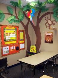 Read jungle books in your reading nook. 40 Excellent Classroom Decoration Ideas Bored Art Classroom Tree Jungle Theme Classroom Classroom Decorations