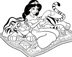 Desenhos para colorir das bonecas lol surpresa, ver e fazer, verefazer, site de ideias criativas para baixar molde gratis para fazer em casa. Desenho De Jasmine E O Tigre Para Colorir Tudodesenhos