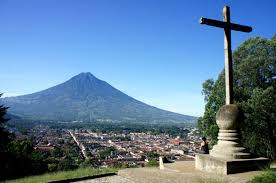 Antigua Guatemala Cerro De La Cruz Stone Cross Sits On A Hillside With Sweeping Views Of Volcan De Agua And Antigua Pe Antigua Guatemala Antigua Guatemala